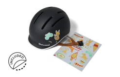 Casque Vélo Thousand Junior (5-11ans) -VÉLOS ÉLECTRIQUES casque velo thousand enfant junior noir stickers