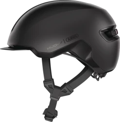 Abus Casque à Visière Design Et Réglable Hud Y (5 Modèles) -VÉLOS ÉLECTRIQUES casque velo urbain abus hud y noir velvet
