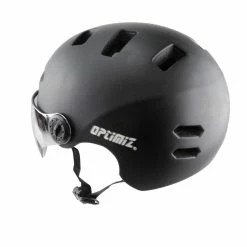 Casque Vélo Urbain à Visière (écran Fumé) 0380 Optimiz 20 Casque Vélo Urbain à Visière (écran Fumé) 0380 Optimiz -VÉLOS ÉLECTRIQUES casque velo urbain visiere lunette noir optimiz