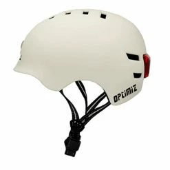 Casque Lumineux Optimiz O365 (noir Ou Blanc) -VÉLOS ÉLECTRIQUES casque velo visiere blanc optimiz