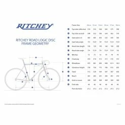 Kit Cadre Route Ritchey Road Logic Disc Noir / Logo Gris -VÉLOS ÉLECTRIQUES kit cadre ritchey road logic route acier fourche carbone ultra baroudeur cycles lyon revendeur noir geometrie