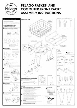 Porte-bagages Avant Pelago Commuter Front Rack Inox -VÉLOS ÉLECTRIQUES pelago commuter front l m 1 velo lyon france baroudeur cycles acheter en ligne fiche technique instructions