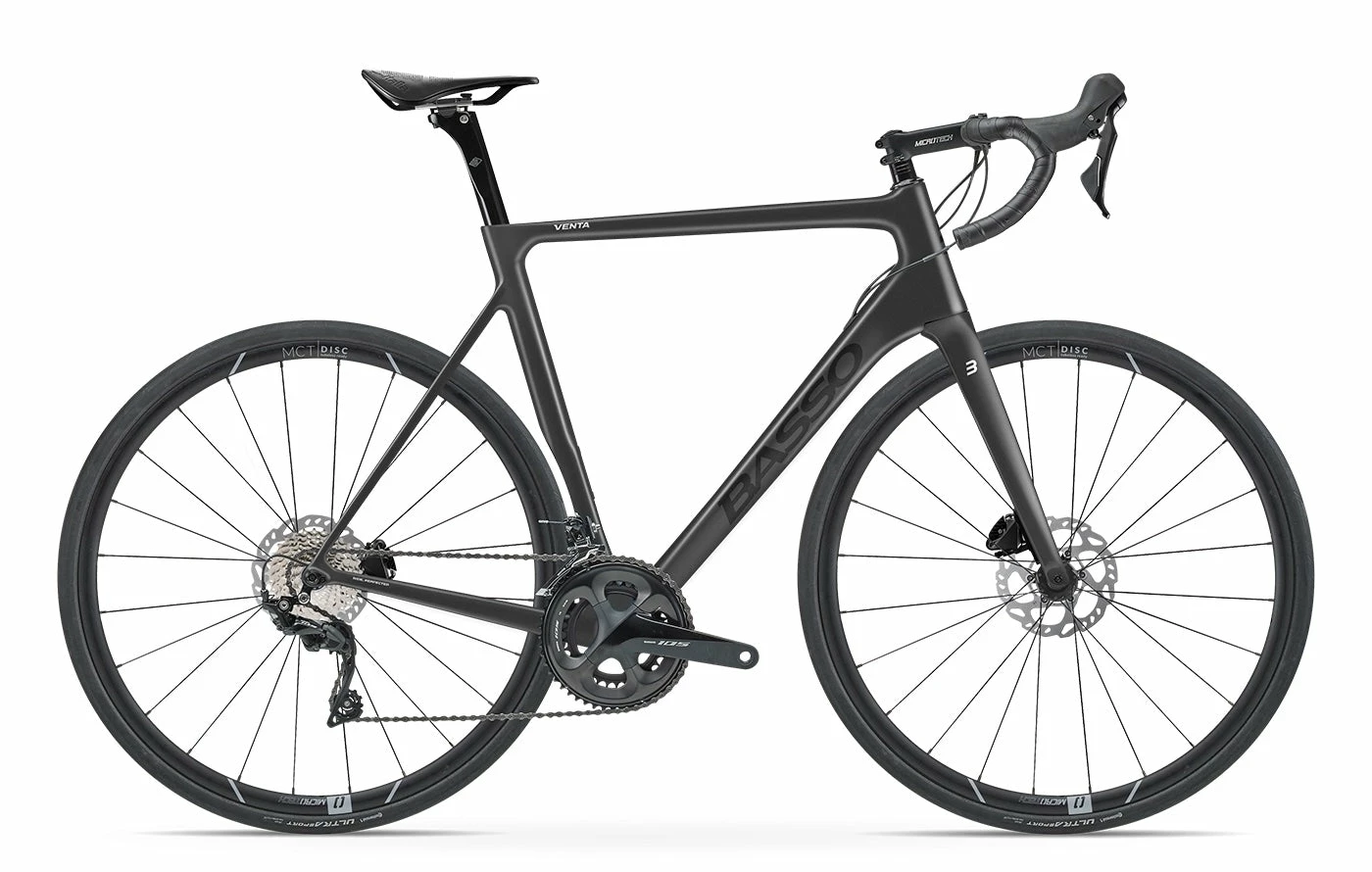 Vélo De Route Basso Venta Disc Ultegra 8020 Anthracite 1 Vélo De Route Basso Venta Disc Ultegra 8020 Anthracite